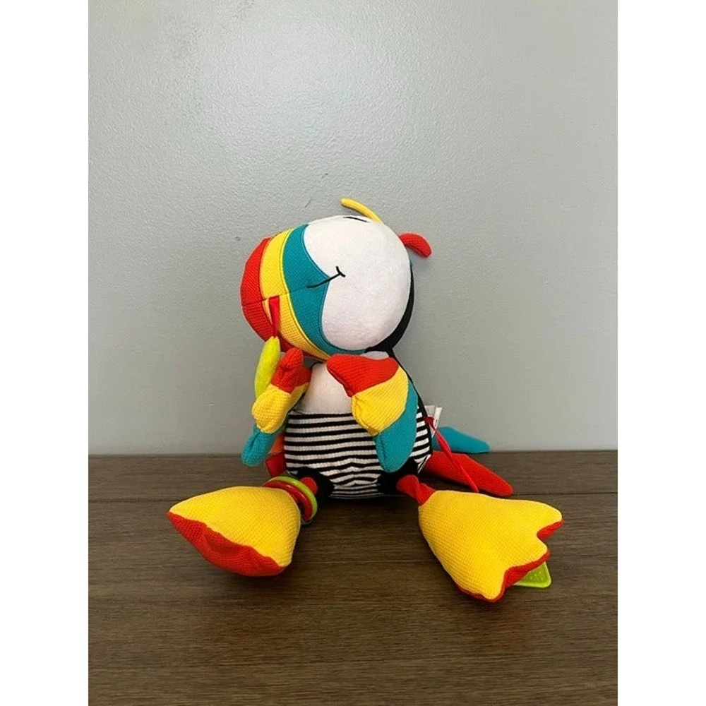 Dolce Primo Toucan Sensory Activity Plush Toy Teether Crinkle Squeak‎ 12
